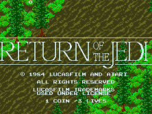 Return of the Jedi title screen