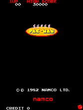 Super Pac-Man title screen