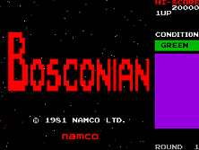 Bosconian title screen