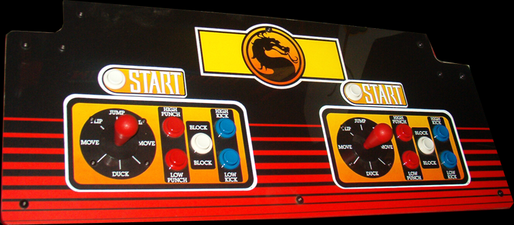 Mortal Kombat control panel