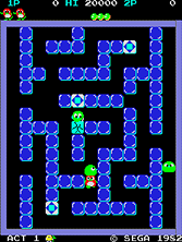 Pengo gameplay screen shot