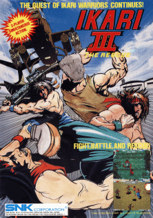 Ikari III: The Rescue promotional flyer