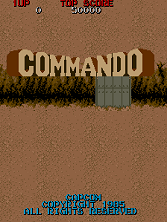 Commando title screen