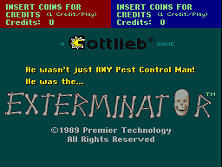 Exterminator title screen