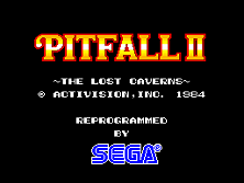Pitfall II title screen