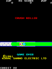 Crush Roller title screen