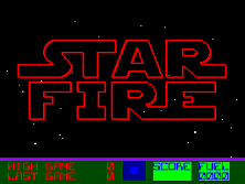 Star Fire title screen