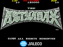 Astyanax title screen