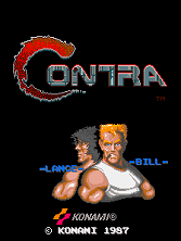 Contra title screen