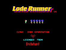 Lode Runner title screen