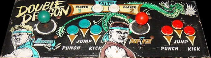 Double Dragon control panel