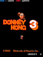 Donkey Kong 3 title screen