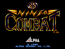 Ninja Combat title screen