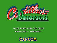 Cadillacs & Dinosaurs title screen