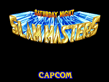 Saturday Night Slam Masters title screen