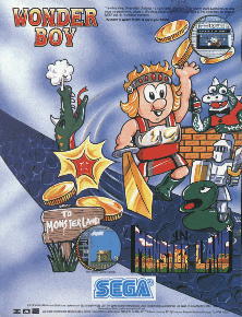 Wonder Boy in Monster Land promotional flyer