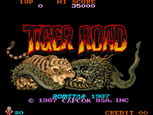 Tiger Road title screen