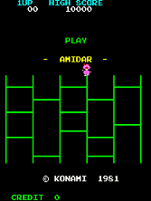 Amidar title screen