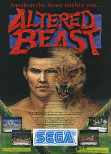 Altered Beast promotional flyer