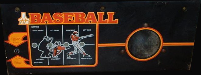 Atari Baseball control panel