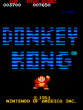 Donkey Kong title screen