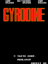 Gyrodine title screen