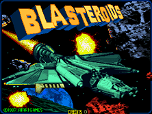 Blasteroids title screen