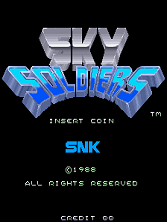 Sky Soldiers title screen