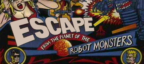 Escape from the Planet of the Robot Monsters marquee