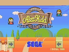 Alex Kidd title screen