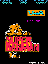 Super Bagman title screen
