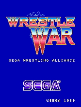 Wrestle War title screen