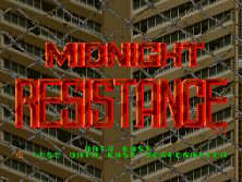 Midnight Resistance title screen