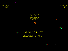 Space Fury title screen