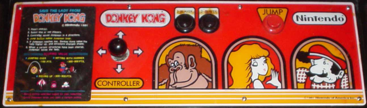 Donkey Kong control panel