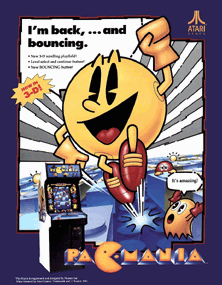 Pac-Mania promotional flyer