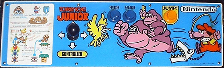 Donkey Kong Jr. control panel
