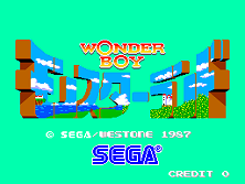 Wonder Boy in Monster Land title screen