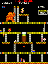 Crazy Kong gameplay screen shot