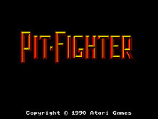 Pit Fighter title screen