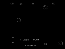 Asteroids title screen