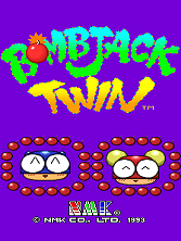 Bomb Jack Twin title screen