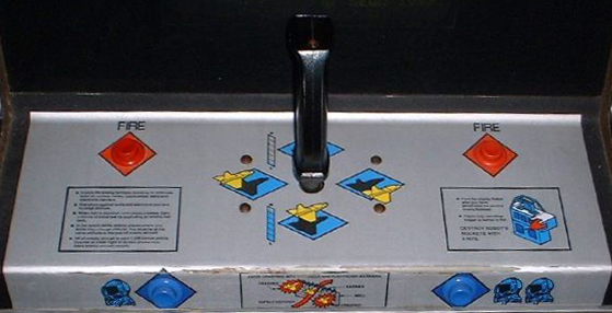 Zaxxon control panel