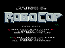 Robocop title screen