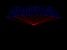 Gravitar title screen