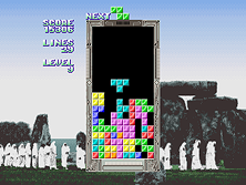 Tetris gameplay screen shot
