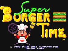 Super Burger Time title screen
