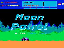 Moon Patrol title screen