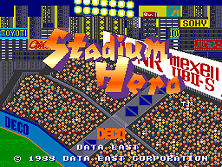 Stadium Hero title screen