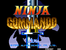 Ninja Commando title screen